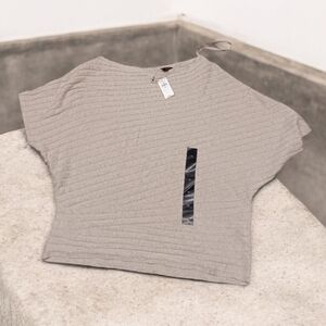 Banana Republic Asymmetric Cropped Sweater Sz M New